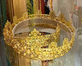 Baroque Male & Female Gold Metal Filigree Crown