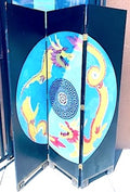 Wooden Black "The Dragon" Screen/Divider