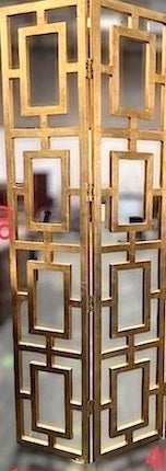 2- Single Metal Panel Gold Divider