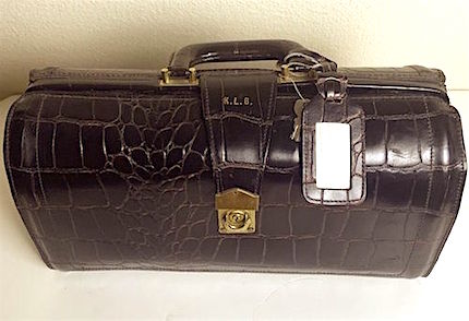 Vintage Doctors Bag with lock and Keys