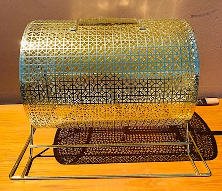Gold Metal Large Spinning Barrel Drum Ruffle/Bingo Tickets