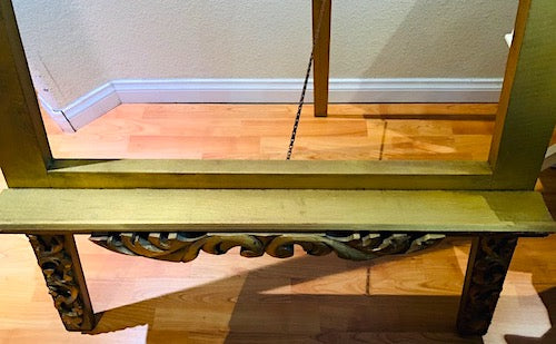 Rococo-Style Gilded Wooden Easel