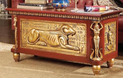 The Egyptian God Amun-Ra Wooden Ceremonial Chest