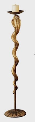 Egyptian Brass Cobra Candle Stick
