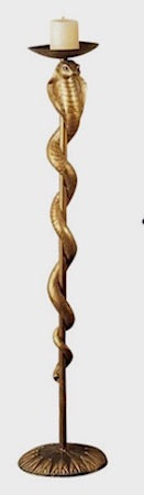 Egyptian Brass Cobra Candle Stick