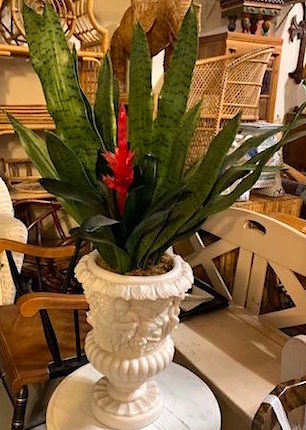 Artificial Snake Plant in Urn