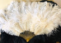 Smaller "Sally Rand" Style Ostrich Feathers Fan