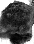 Faux fur Black Lambskin Rug