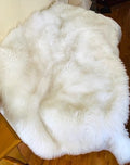 Faux Fur White Lambskin Rug