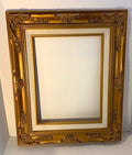 Matte Gold Ornate Picture Open Frame