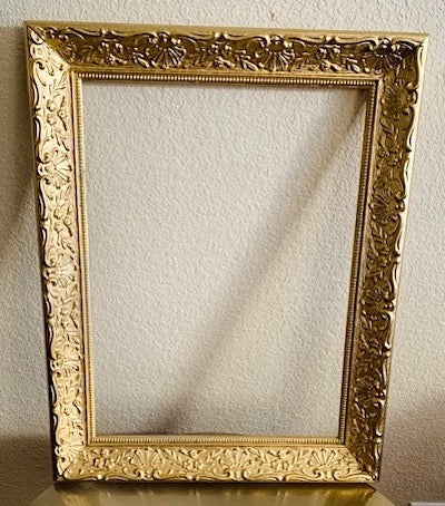 Vintage Distressed Gold Picture Open Frame