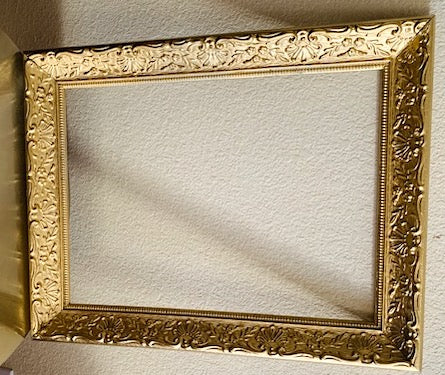 Vintage Distressed Gold Picture Open Frame