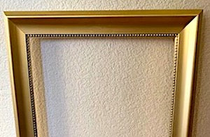 Vintage "Long  and Narrow" Gold Open Frame