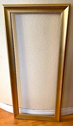 Vintage "Long  and Narrow" Gold Open Frame