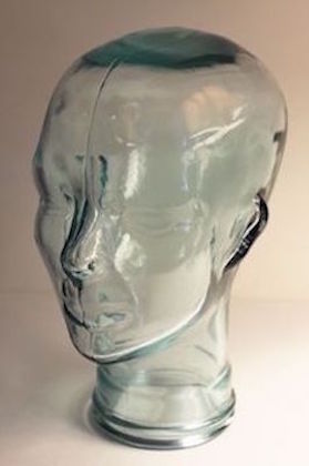 Vintage Glass Mannequin Head