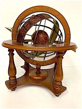 Vintage 1980s Italian Celestial Cosmic Globe