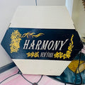 Vintage Harmony New York Hexagonal Cardboard Hat Box