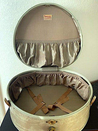 Vintage Samsonite Hard-Sided Hat Box/Train Case