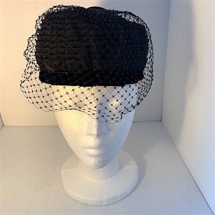 Vintage 60s Mourning Hat