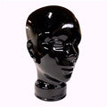 Vintage Glass Mannequin Head Black