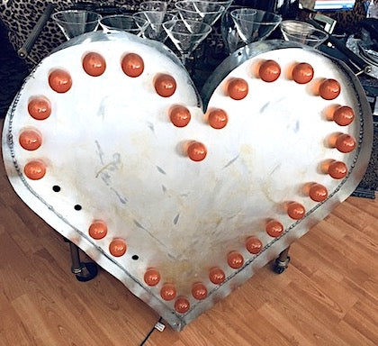 "The Heart Don't Lie" Marquee Sign - 3' High