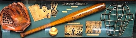 Vintage "The History of Baseball" Shadow Box