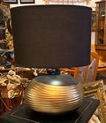 Contemporary Gold and Black Table Lamp