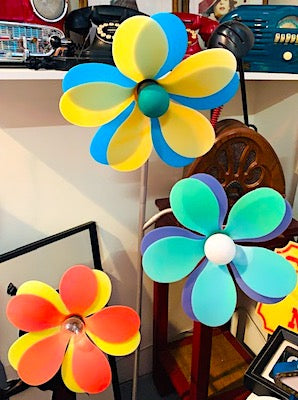 1960s Flower Power Floor Lamp