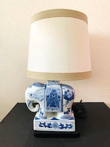 Vintage 'Bloomingdales' Elephant Table Lamp