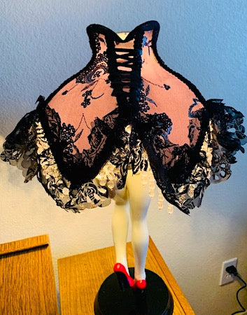 Boudoir "Leg" Lamp with Red Heel