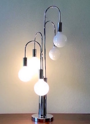 Mid-Century 1970s Robert Sonneman Style Cascading Waterfall Table Lamp