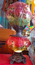 Victorian French Cabaret Double Globe Parlour Lamp