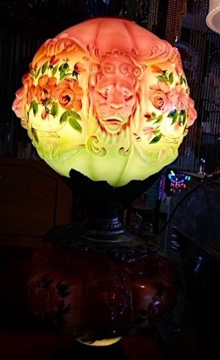 Victorian French Cabaret Double Globe Parlour Lamp