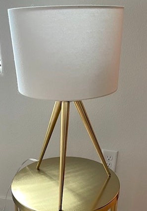 Tripod Gold Table Lamp