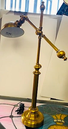 Antique Brass Cole Task Table Lamp