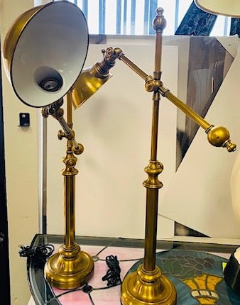 Antique Brass Cole Task Table Lamp