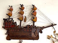 Vintage Wall Light "Spanish Galleon"