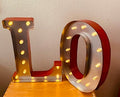 LED Marquee Letters "L" "O"