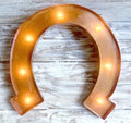 24" Texas Horseshoe Western Marquee Sign