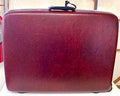Vintage Marbled Burgundy Samsonite Hard Shell Rolling Suitcase