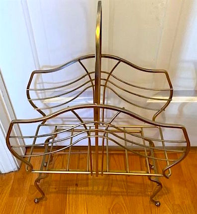 Vintage Magazine Vinyl Record Caddy