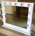 White Hollywood Vanity Makeup Mirror