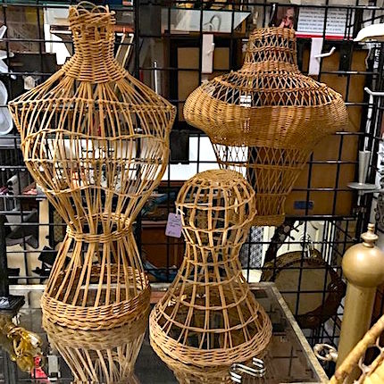 Vintage Natural Wicker English Mannequins
