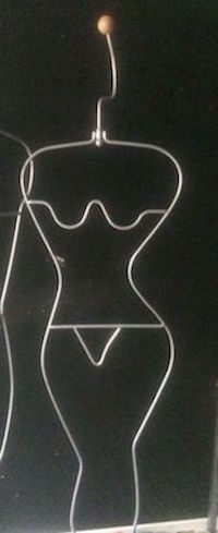 Vintage IKEA Aluminum Silhouette  Female Mannequin