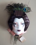 Vintage Kabuki Geisha Style Mask Wall Hanging