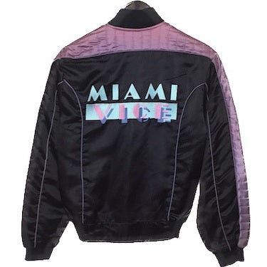 Vintage 1980s Miami Vice Bomber Jacket