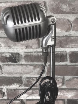 "Fat Boy" 1940s-1950s Microphone & Floor Stand