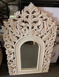 Large Carved Wood Wall Mirror