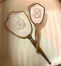 Vintage Vanity Mirror & Hair BrushSet