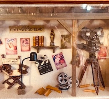 Vintage Hollywood Movie Studio Shadow Box